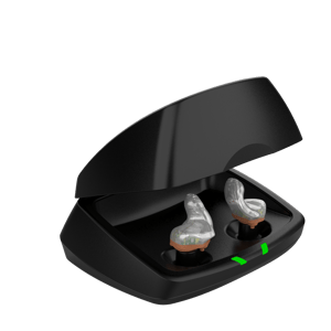 在庫処分セール テ 充電式補聴器】新チャージャーケース（バッテリー非搭載型）の 補聴器